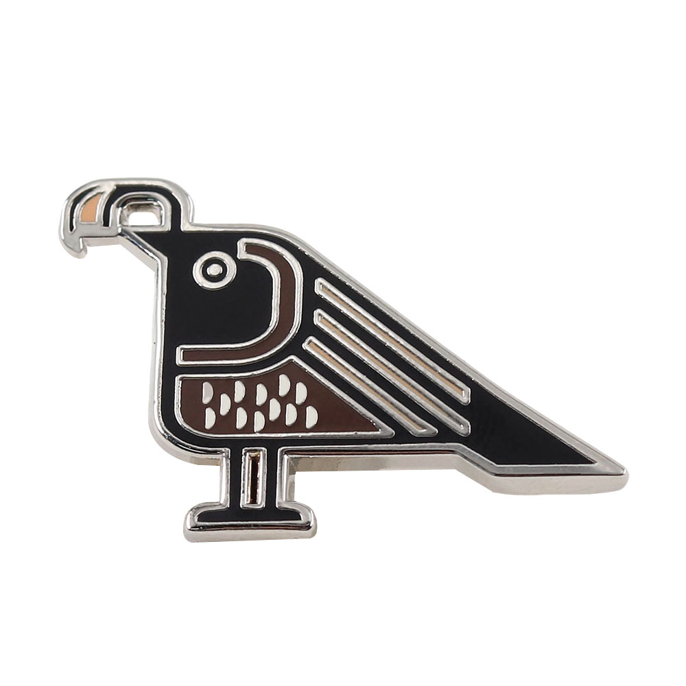 Ethnic Modern Fashion - Broche Minimalista Geométrico de Codorna, Distintivo
