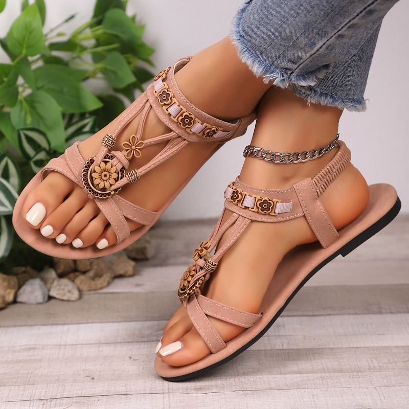 Sandálias étnicas vintage com  - Ethnic Fashion Women avaliação e preço