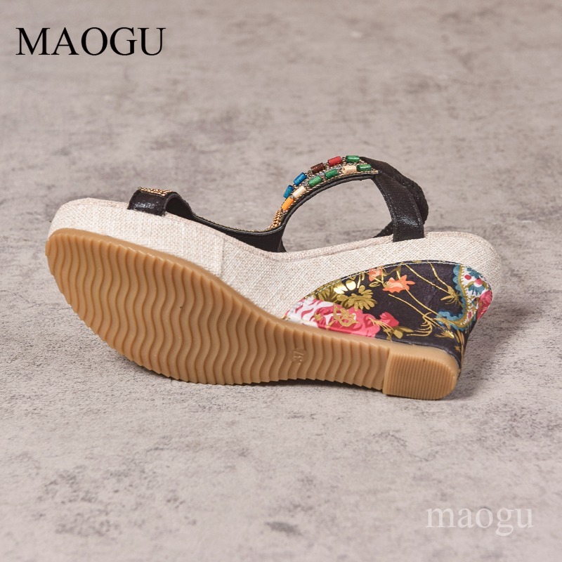 Sandálias Anabela Boho com Miç - Ethnic Fashion Women avaliação e preço