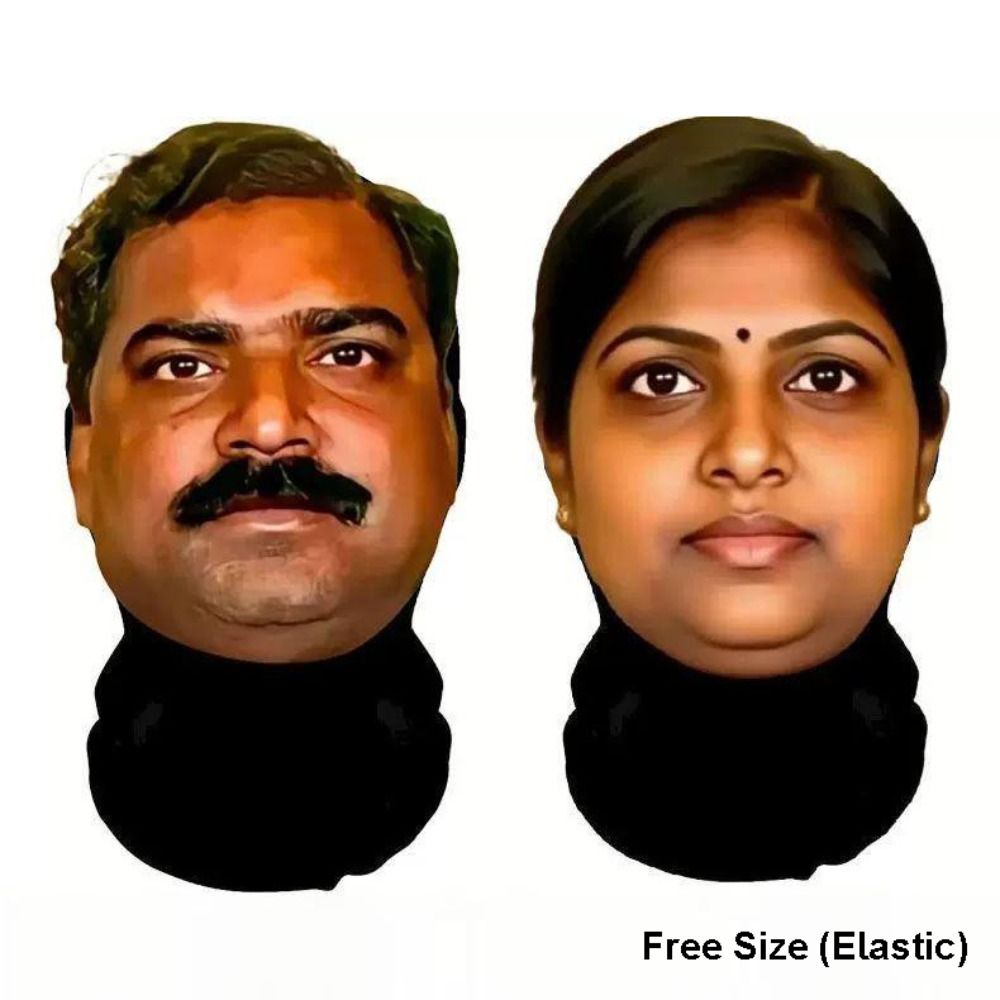 Máscara Engraçada Estilo India - Ethnic Fashion India avaliação e preço