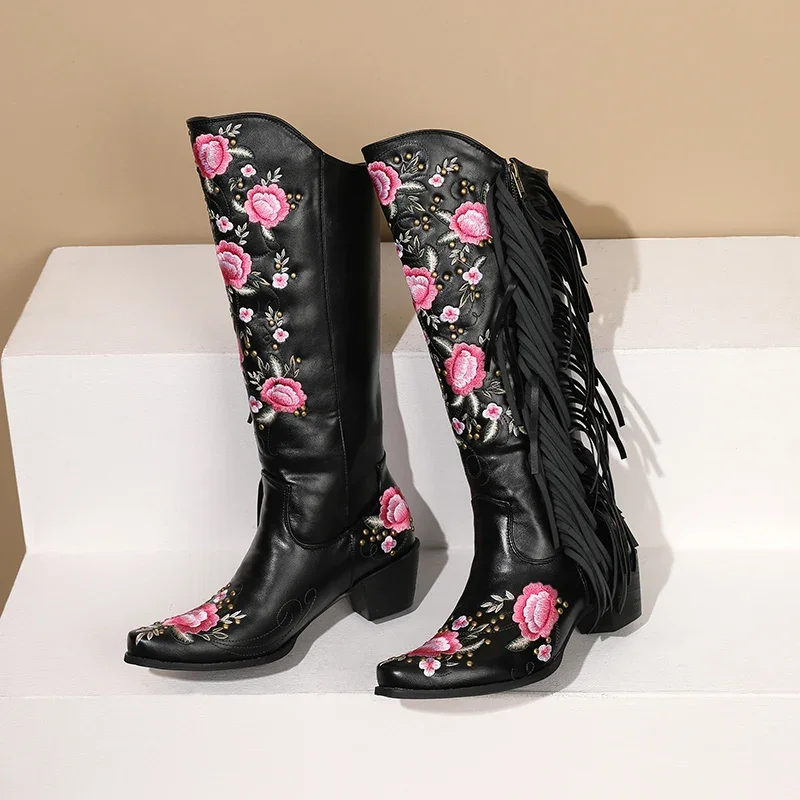 Moda bordado flor ocidental jo - Ethnic Fashion Women avaliação e preço