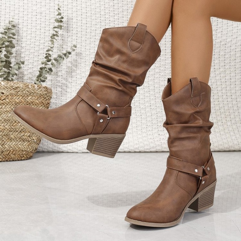 Mulheres meados de bezerro bot - Ethnic Fashion Women avaliação e preço