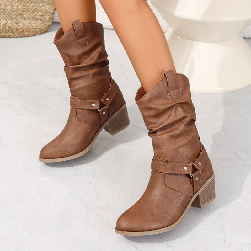 Mulheres meados de bezerro bot - Ethnic Fashion Women avaliação e preço