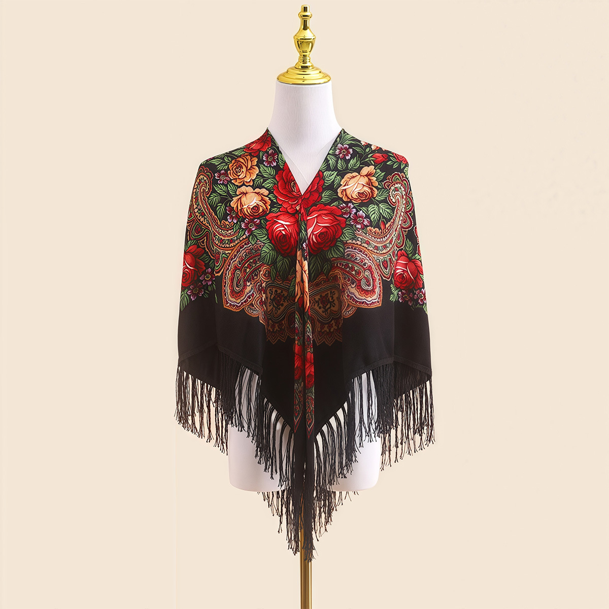 Xale Étnico Russo de 110cm par - Go Ethnic Fashion avaliação e preço